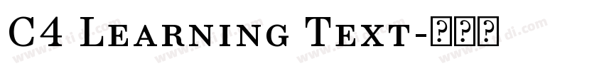 C4 Learning Text字体转换